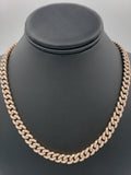 14K Gold- Diamond Miami Cuban Rose Gold Chain (93.3 Grams)