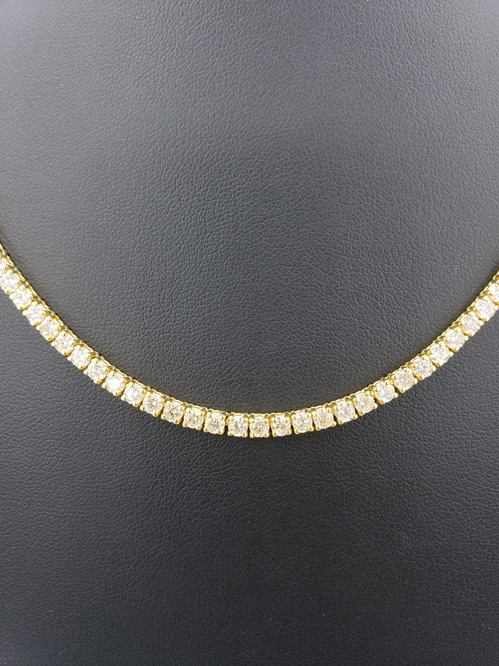 14K Gold- Diamond Tennis Chain 23.5 Grams