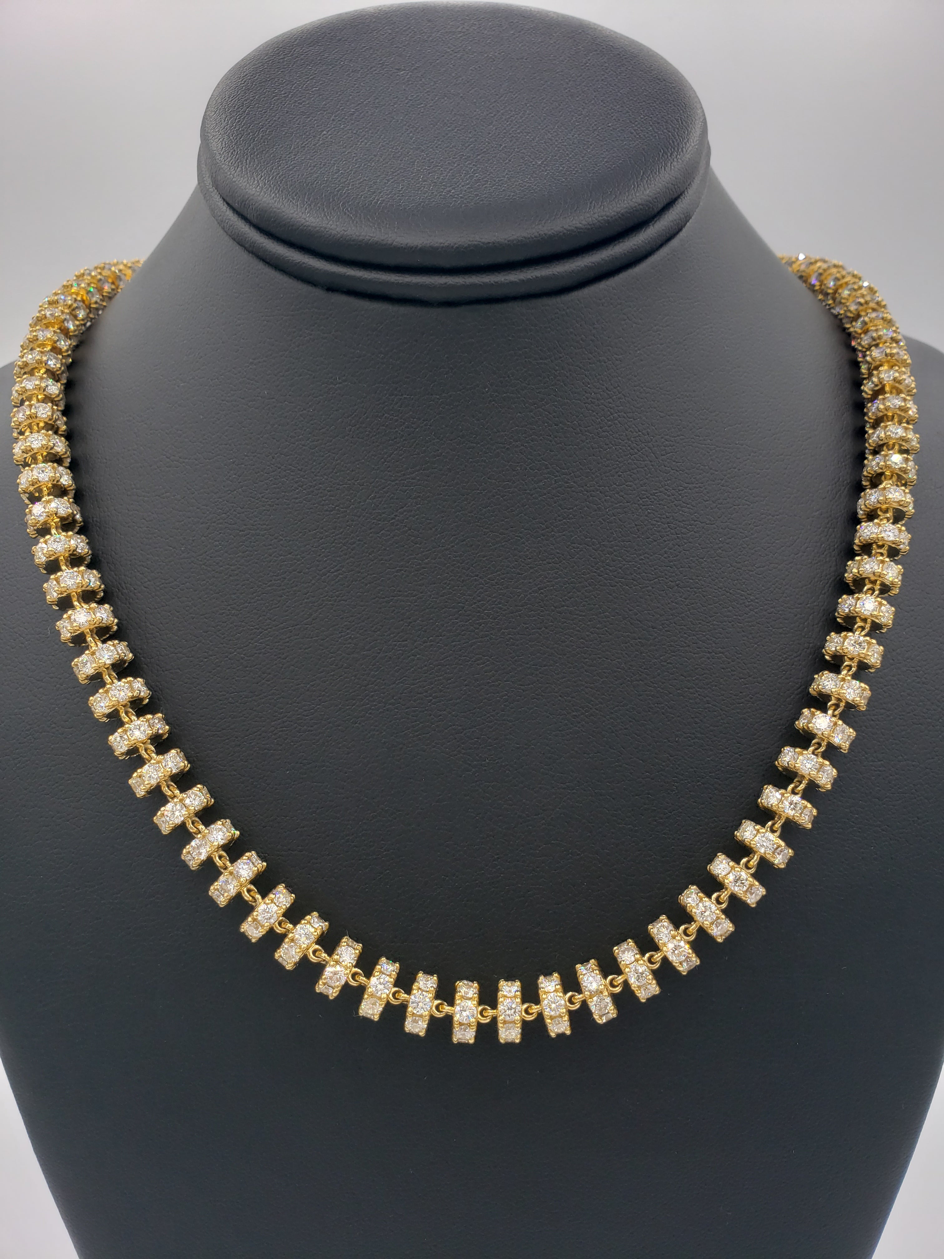 14K Gold- Diamond Disc Chain | 136 Grams