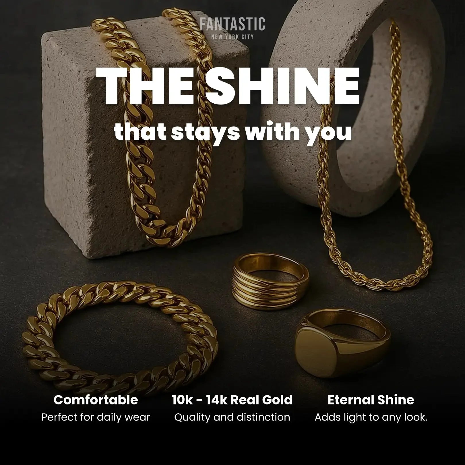 10K Gold- Ice Chain (Yellow Gold)