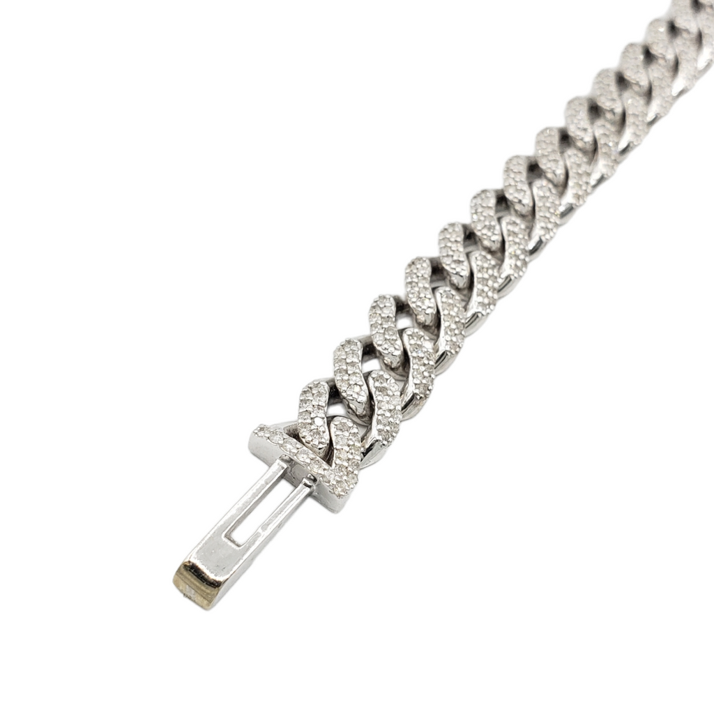 10K Gold- Iced Out Diamond Miami Cuban Chains (9mm)
