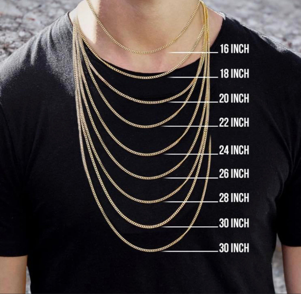 10K Gold- Hollow Cuban Link Diamond Cut (Pave) Chain